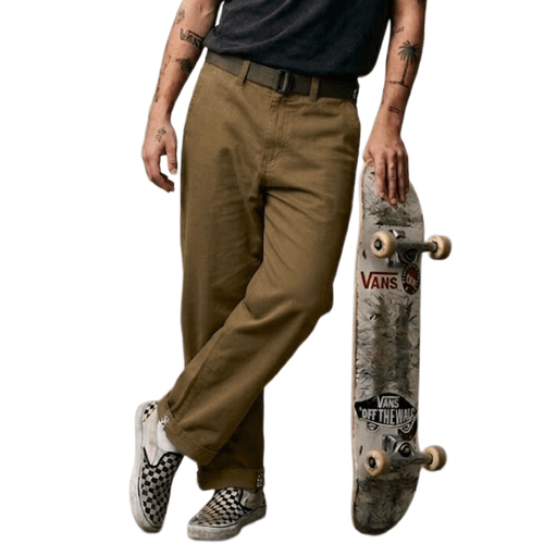 Calca Masculina Vans Loose Authentic Chino Vintage Cocoa-V4701400490002- -1-